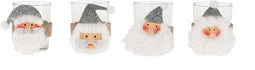 Nampook - Tealightholder Santa Zilver