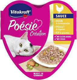 Vitakraft - Poesie Creation kip & groente saus 85 gram