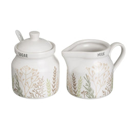 Melk- en Suikerpot GRASS Multicolour Keramiek 250 ml 18,5 x 9 x 10 cm
