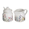 Melk- en Suikerpot BERRIES Wit Rood Groen Keramiek 250 ml 18,5 x 9 x 10 cm