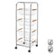 Groentetrolley Zilverkleurig Ijzer 28 x 26 x 78 cm