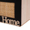 Mand HEARTS Wit Zwart Natuurlijk Hout Riet Hout MDF 25 x 17 x 28 cm