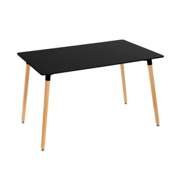 Tafel Zwart Natuurlijk 120 x 80 x 75 cm