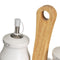 Olie en azijnset BERRIES Wit Rood Groen Hout Keramiek 210 ml 21 x 8,5 x 18 cm 4 Onderdelen