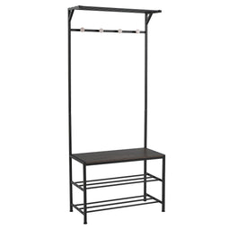 Kapstok Zwart Ijzer 76,2 x 35 x 177,5 cm