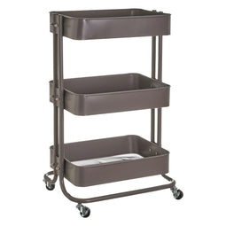 Groentetrolley Grijs Metaal 44 x 36 x 73 cm