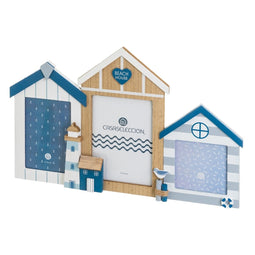 Fotolijsten Blauw Wit Natuurlijk Kristal Hout MDF