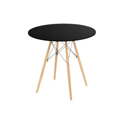 Tafel Zwart Natuurlijk 80 x 80 x 75 cm