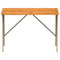 Tuintafel met acaciahouten blad 105x75x72 cm poly rattan beige