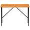 Tuintafel met acaciahouten blad 105x75x72 cm poly rattan zwart