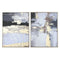Schilderij Home ESPRIT Wit Gouden Modern dieren 60 x 3 x 80 cm (2 Stuks)