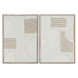 Schilderij Home ESPRIT Abstract Stads 50 x 4 x 70 cm (2 Stuks)