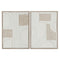Schilderij Home ESPRIT Abstract Stads 50 x 4 x 70 cm (2 Stuks)