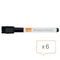 Whiteboard-marker Nobo Zwart 6 Stuks (6 Stuks)