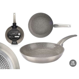 Antiaanbakpan Kinvara 5 Zilverkleurig Aluminium 28 cm Inductie