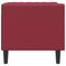 Fauteuil Chesterfield-stijl kunstleer wijnrood