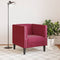 Fauteuil Chesterfield-stijl fluweel wijnrood