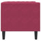 Fauteuil Chesterfield-stijl fluweel wijnrood