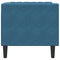 Fauteuil Chesterfield-stijl fluweel blauw