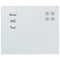 Magneetbord voor aan de wand 60x50 cm gehard glas wit