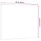 Magneetbord voor aan de wand 60x50 cm gehard glas wit