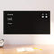 Magneetbord voor aan de wand 80x40 cm gehard glas zwart