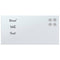 Magneetbord voor aan de wand 40x20 cm gehard glas wit