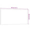 Magneetbord voor aan de wand 40x20 cm gehard glas wit