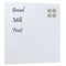 Wandmagneetbord 40x40 cm gehard glas wit