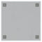 Wandmagneetbord 40x40 cm gehard glas wit