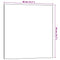 Wandmagneetbord 40x40 cm gehard glas wit