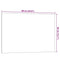 Wandmagneetbord 60x40 cm gehard glas wit