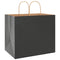 Papieren kraftzakken 50 st met hengsels 32x22x28 cm zwart
