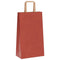 Papieren kraftzakken 250 st met hengsels 21x11x36 cm rood
