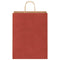 Papieren kraftzakken 250 st met hengsels 32x12x42 cm rood