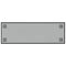 Wandbord wandmontage 60x20 cm gehard glas zwart