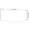 Wandbord wandmontage 60x20 cm gehard glas zwart