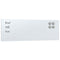 Wandbord wandmontage 60x20 cm gehard glas wit