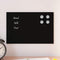 Magneetbord voor aan de wand 30x20 cm gehard glas zwart