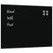 Wandbord wandmontage 80x60 cm gehard glas zwart