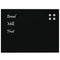 Wandbord wandmontage 80x60 cm gehard glas zwart