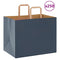 Papieren kraftzakken 250 st met hengsels 32x22x24 cm blauw