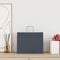 Papieren kraftzakken 250 st met hengsels 32x22x24 cm blauw