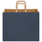 Papieren kraftzakken 250 st met hengsels 32x22x24 cm blauw