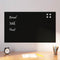 Wandbord 100x60 cm gehard glas zwart
