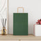Papieren kraftzakken 250 st met hengsels 21x11x31 cm groen