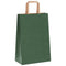 Papieren kraftzakken 250 st met hengsels 21x11x31 cm groen