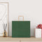 Papieren kraftzakken 250 st met hengsels 32x22x28 cm groen