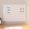 Magneetbord voor aan de wand 40x30 cm gehard glas wit