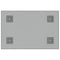 Magneetbord voor aan de wand 40x30 cm gehard glas wit
